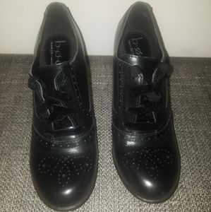 b.o.c. black retro oxford heels